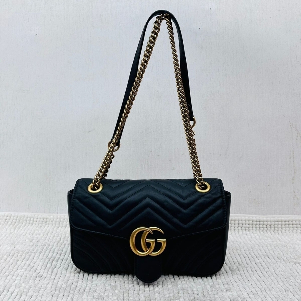 Gucci Black Quilted Shoulder Bag